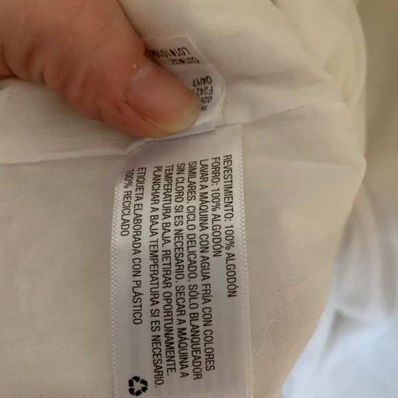 Isabel Maternity (Size XL) White Floral Embroidery, Lined, Bell Sleeve Dress - Picture 11 of 11